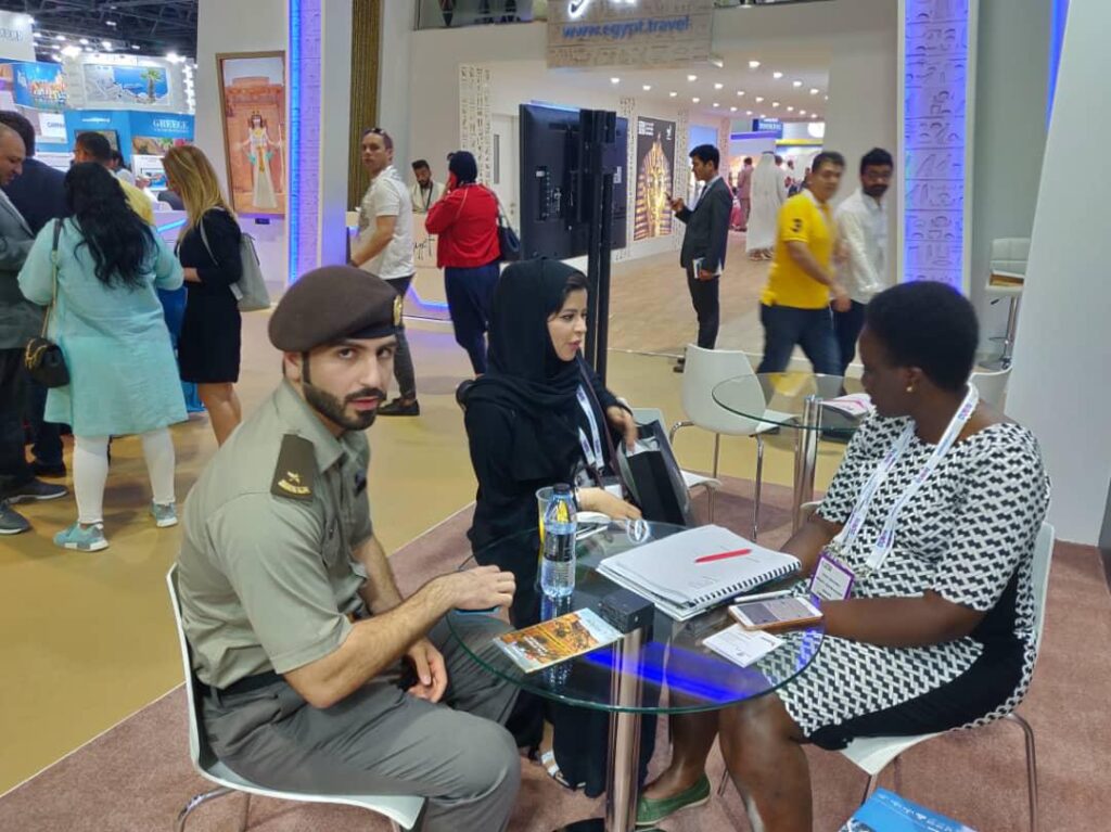 Zimbabwe stand at the Arabian Travel Market in Dubai where it entered into a civil service incentive travel deal